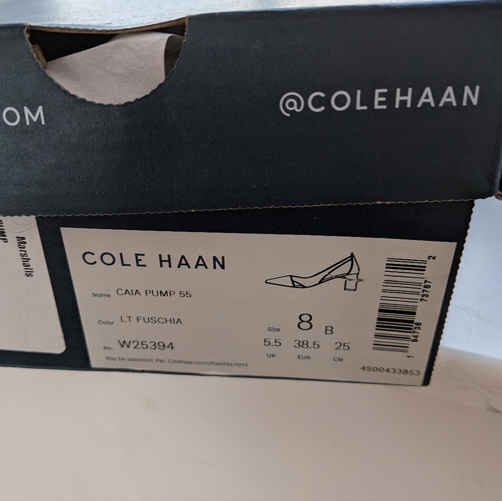 Cole Haan Elegant Caia Pump Suede Size 38.5 8 Open Side - Picture 10 of 10